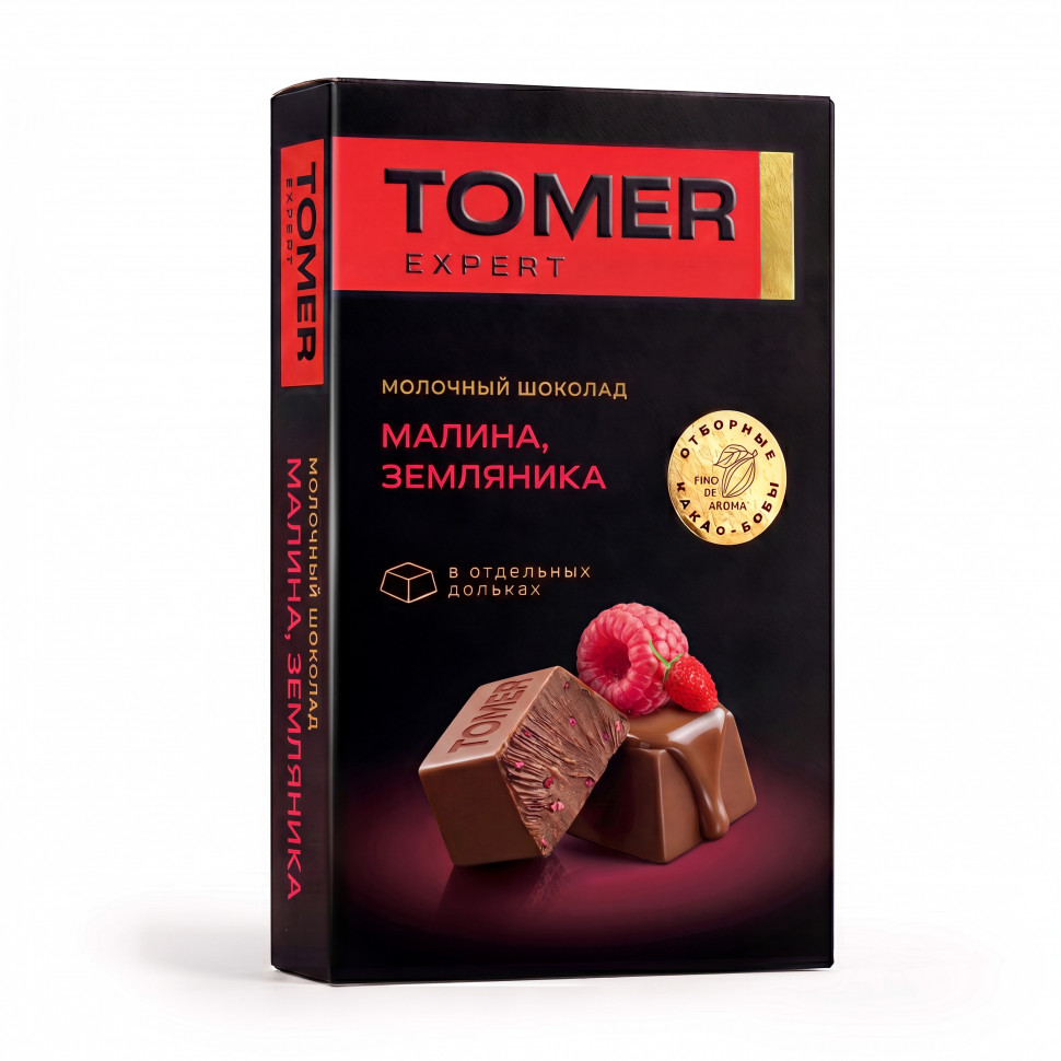 Фабрика Томер   Молочный шоколад Малина-Земляника, 90г  в Чистополе
